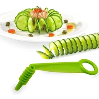 1pc spiral slicer blade hand slicer cutter cucumber potato carrot vegetables spiral knife kitchen accessories tools random color
