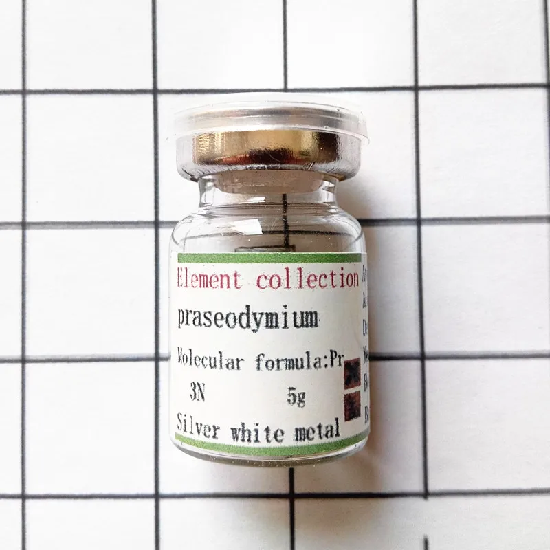 

Vial Bottle Pr Element Praseodymium High Purity 99.9% Bottle Bottled Metal Collection Suitable For Learning Viewing Research