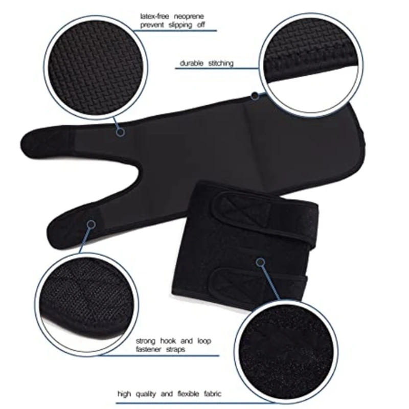 

Neoprene Arm Trimmers Sauna Sweat Band for Women Men Weight Loss Compression Body Wraps Sport Workout Exercise(A Pair)
