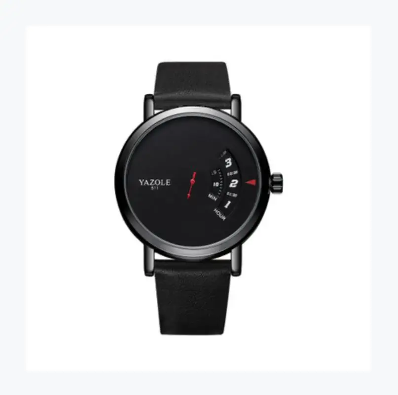 

Yazole 509 hot sale fashion watch men's turntable waterproof men's watch sports quartz men's watch manufacturer