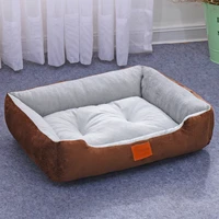 68x58cm warm dog house soft cat litter four seasons nest pet large bed baskets waterproof kennel for cat puppy drop shipping