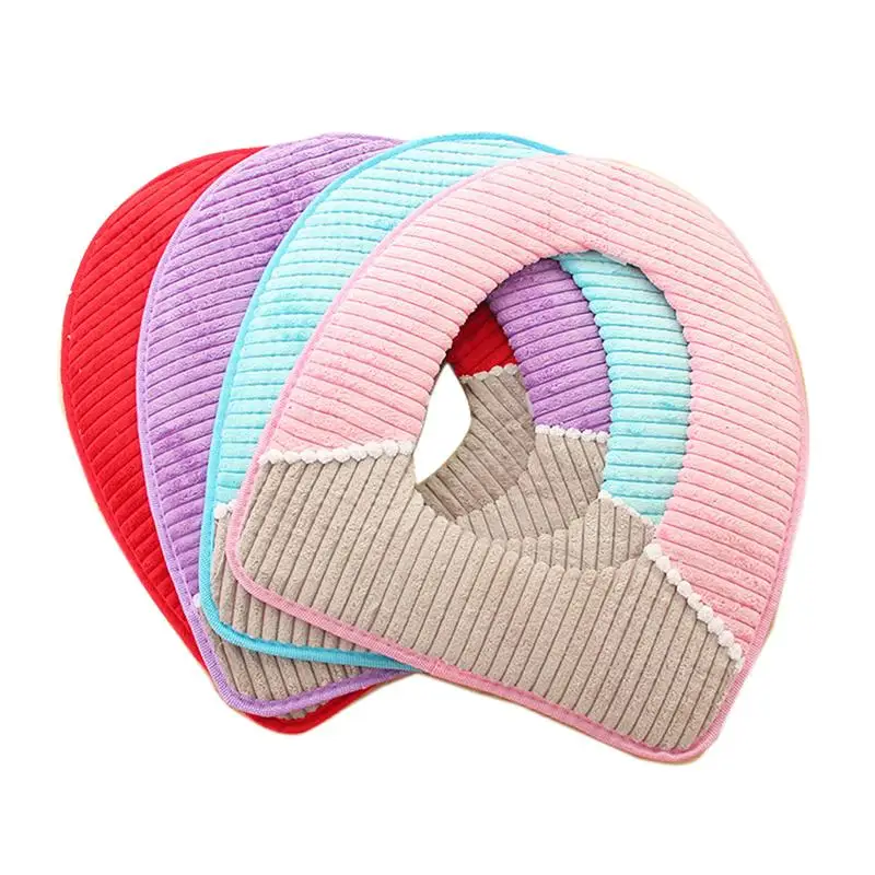 4 шт. сиденье для унитаза крышка Утепленная зимняя липкая Кнопка вельветовые мат