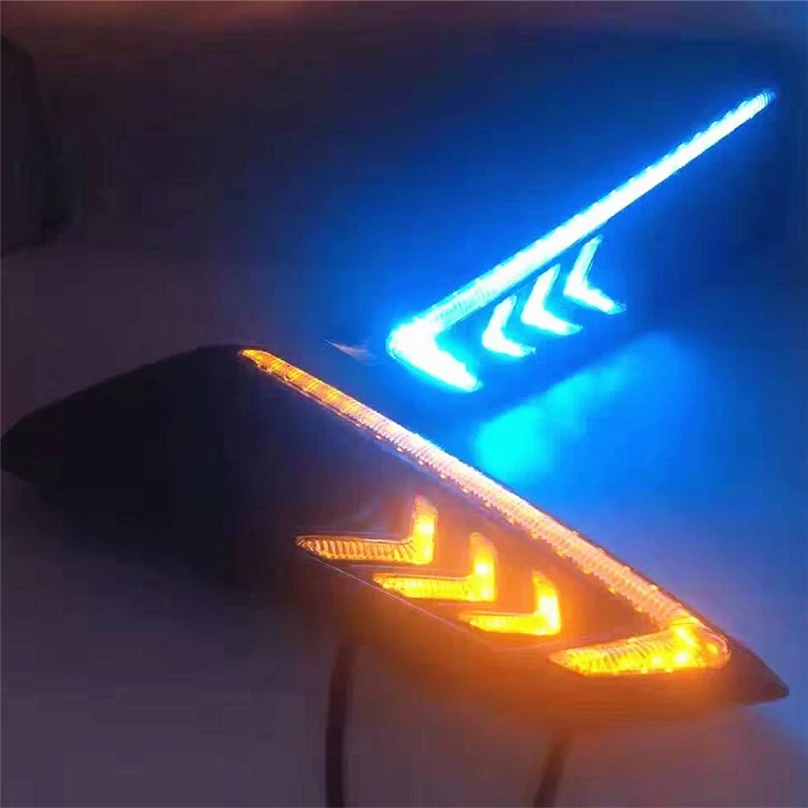 Автомобильный мигающий автомобильный Стайлинг для Honda City 2015 2016 LED DRL дневные