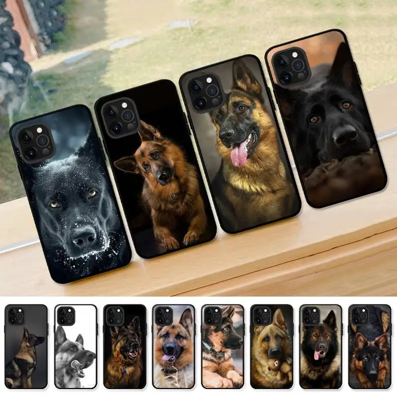 

German Shepherd Dog Phone Case for iPhone 13 12 mini 11 pro Xs max Xr X 8 7 6 6s Plus 5s cover