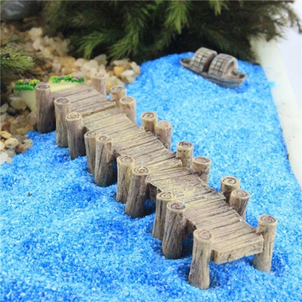 

micro landscape Mini resin craft Bridge figurine jardin home decor miniature fairy garden decoration accessories modern