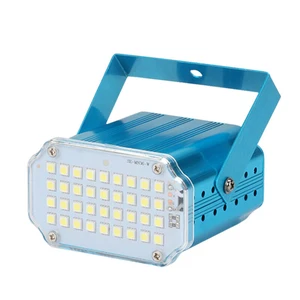 Диджейская светодиодная стробоскосветильник мини-вспышка светодиодный Ночная Клубная бара Диско Музыка звуковая активация праздвечерние чный стробоскоп Светодиодная лампа