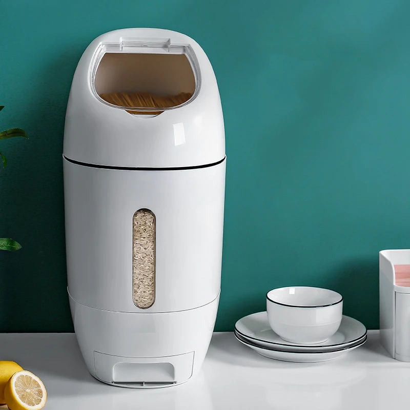 

Household Metering Rice Barrel Insect-Proof and Moisture-Proof Seal, Automatic Rice Storage, Grain Storage Box