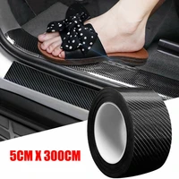 universal car trunk door guard strips sill plate protector rear bumper guard rubber mouldings pad trim cover strip car styling