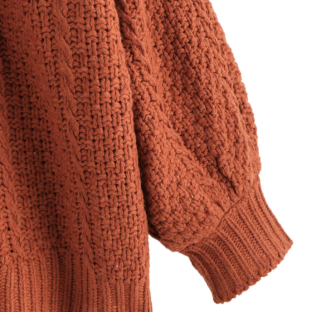 ZAFUL короткий кардиган с рукавами-фонариками осенний свитер кардиганы женские