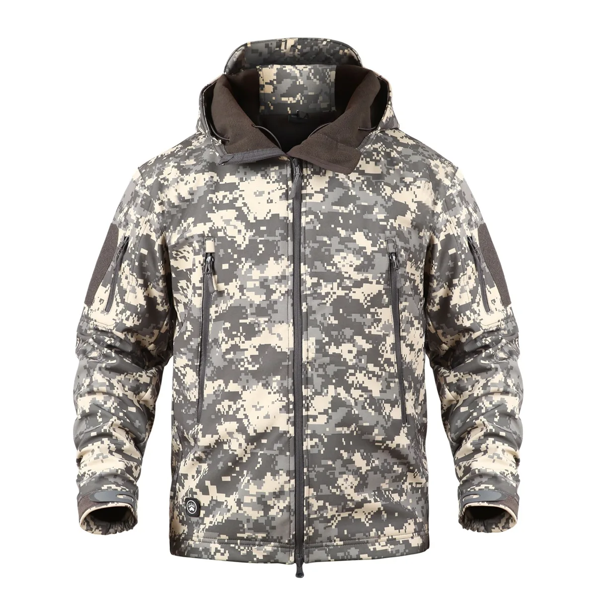 Tactical Softshell Jacket Men Outdoor Camouflage Hunting Clothes Suits Military Uniform Hiking Camping Hooded Pants SA-8 | Мужская
