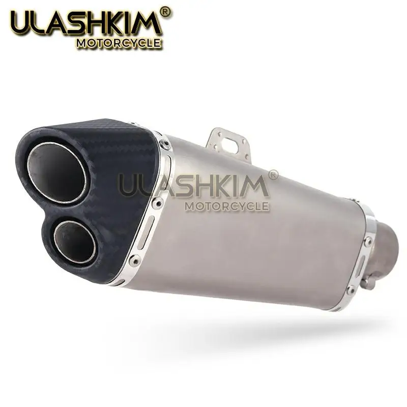 Motorcycle Exhaust Muffler Pipe Link Carbon Fiber Slip on Escape FOR HONDA NC700 NC750 NC750X 2012-2017 | Автомобили и мотоциклы