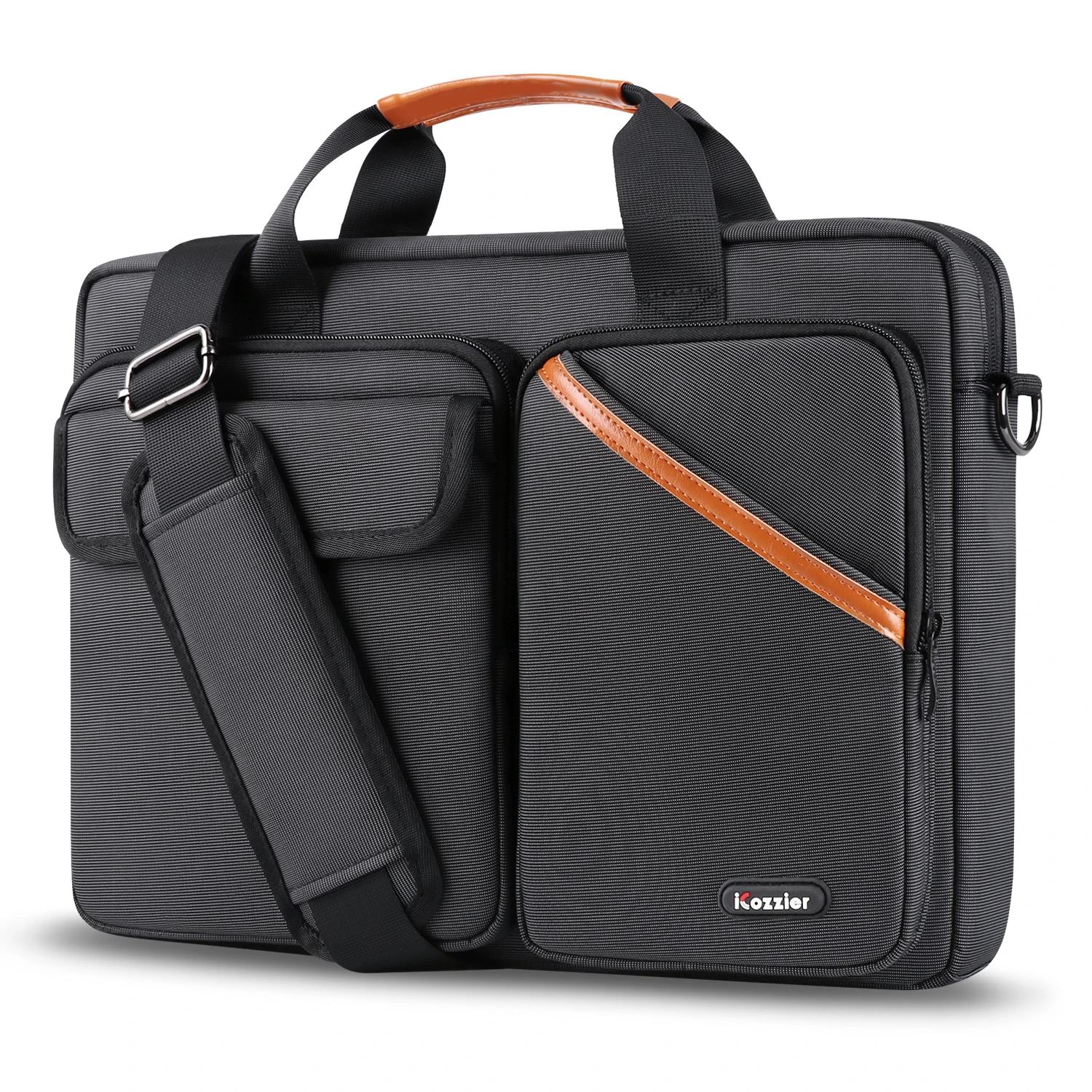 

iCozzier 13.3/15.6 Inch Multi-Pocket Laptop Sleeve Large Capacity Shoulder Bag Electronic Organizer Waterproof Carrying Case