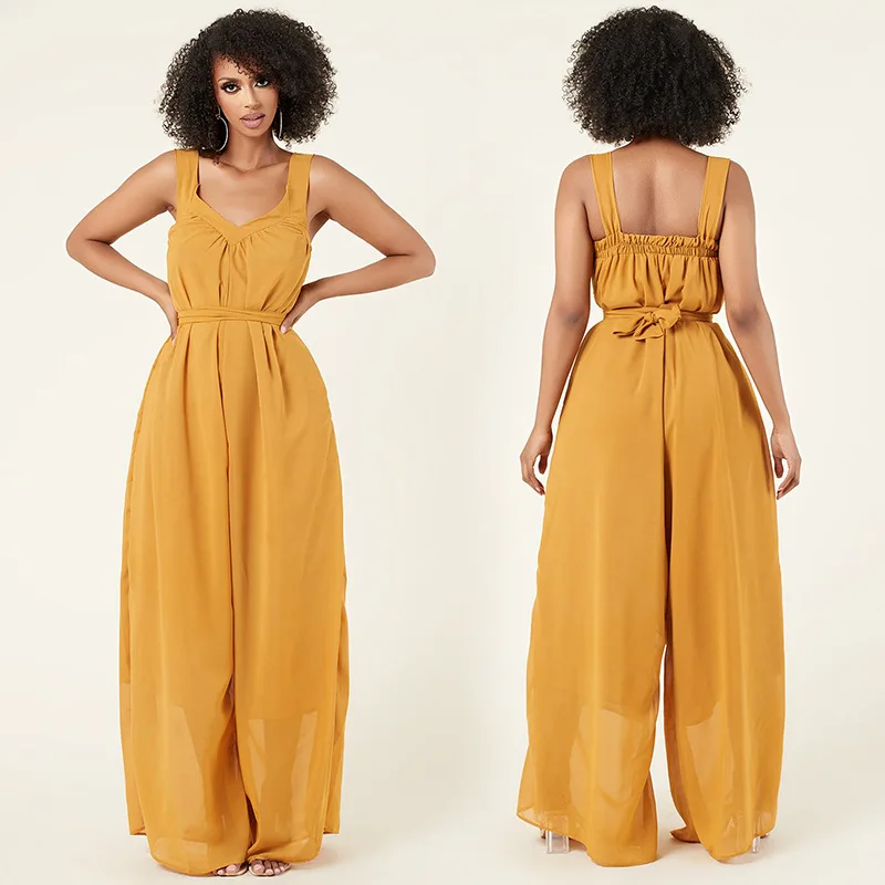 Африканская одежда для женщин комбинезон без рукавов Свободный летний