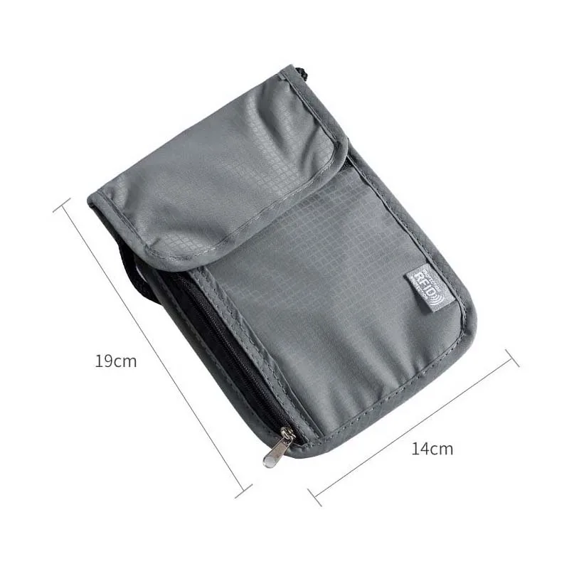 waterproof rfid nylon travel document storage bag card passport bag neck wallet money document card passport pouch free global shipping