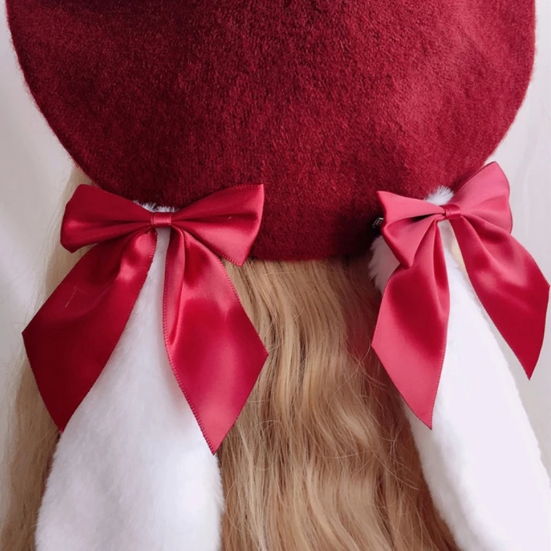 Милая женская фетровая шляпа Теплые Зимние береты милый берет в стиле