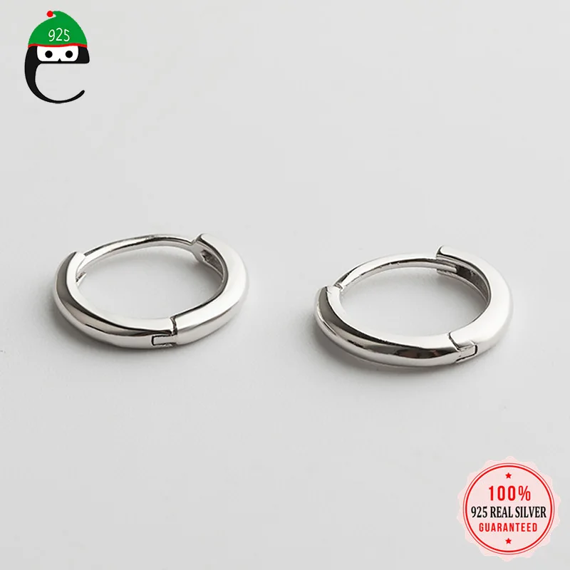 

ElfoPlataSi Настоящее серебро 925 пробы модные геометрические очаровательные серьги-кольца для женщин Свадебные Изящные S925 оптовая продажа ювели...