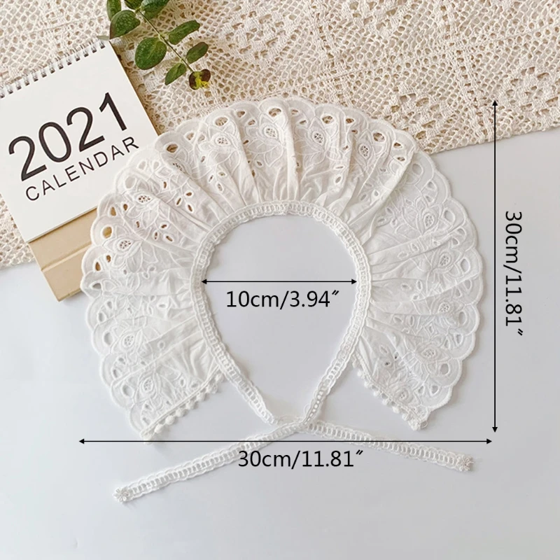 

Baby Infants Shawl Hollow Out Lace Feeding Bibs Cotton Collar Saliva Towel Neckwear Toddler Newborn Drool Burp Cloth