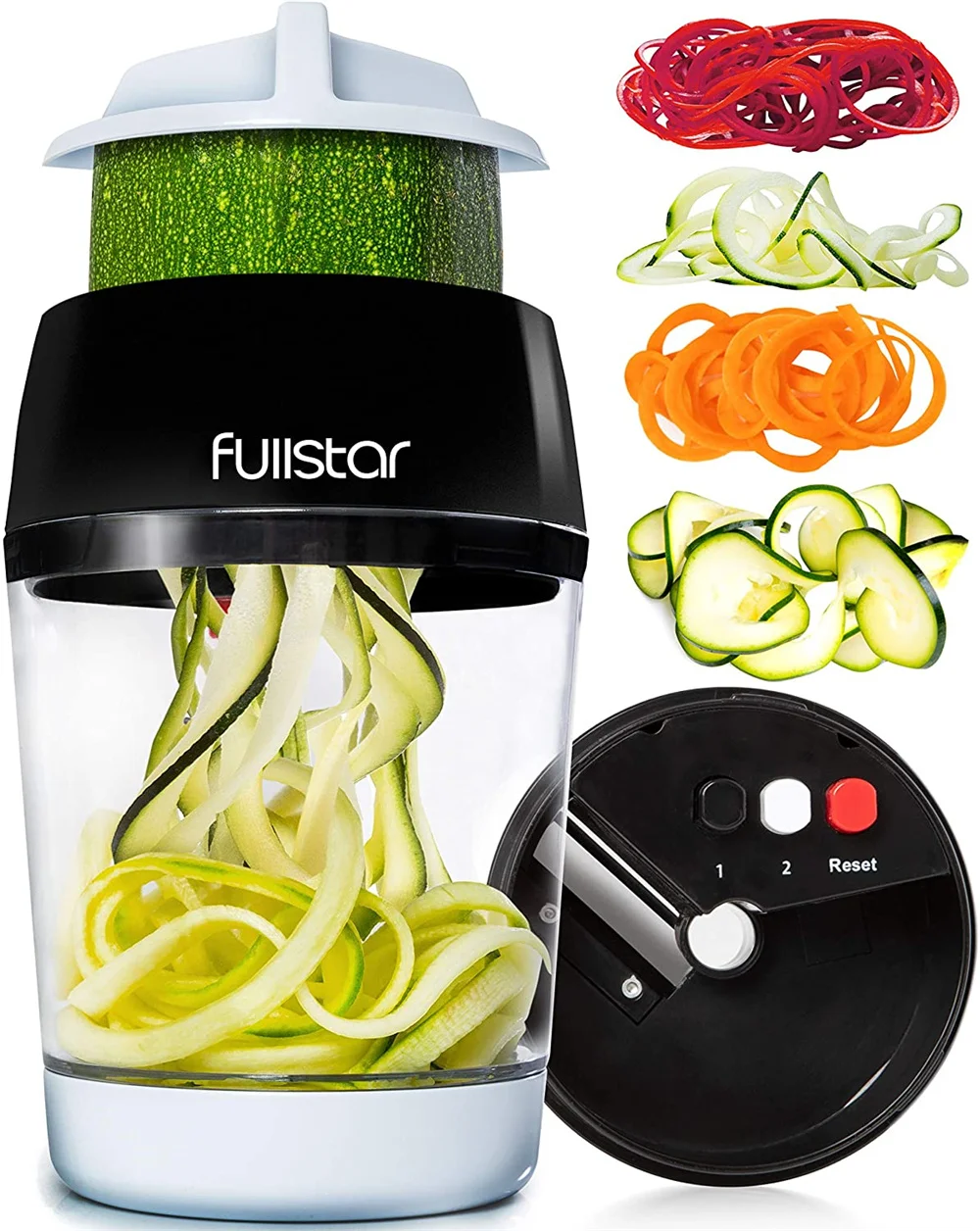 

4 in 1 Zucchini Spaghetti Spiral Grater Vegetable Fruit Slicer Maker Adjustable Handheld Noodle Spiralizer Maker Salad Tools