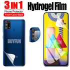 Гидрогелевая пленка 3 в 1 для Samsung M31, Защитное стекло для экрана и камеры Samsung Galaxy m51, m31, m30s, m21, m11, samsang