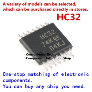 10PCS/PACK HC32 74HC32PW SN74HC32PWR SMD 74HC32PWR TSSOP-14 six-channel inverter chip on chip