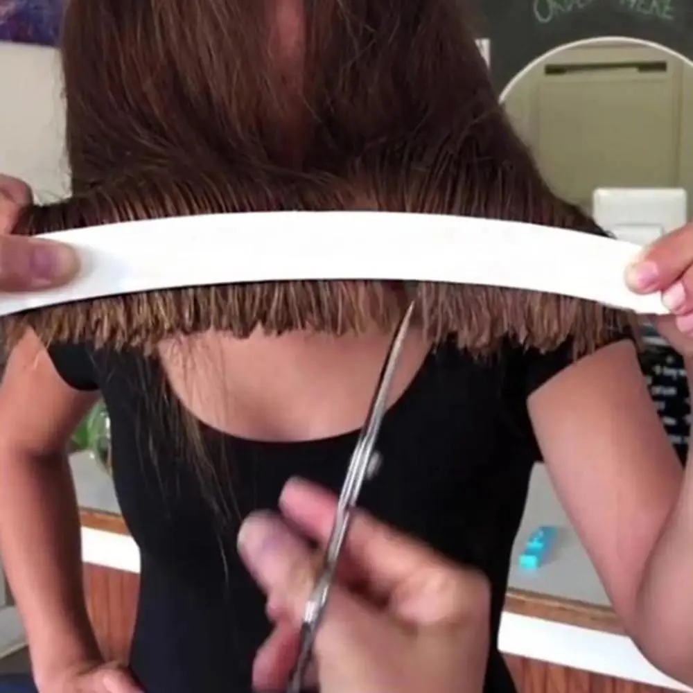 Модные DIY Профессиональные челки для стрижки волос клипса инструменты триммер