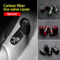 car styling carbon fiber tire valve caps wheel tyre valve stem covers airtight covers anti theft dust caps for tesla model 3