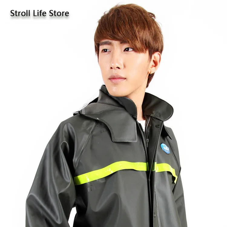 Мужской дождевик для взрослых в байкерском стиле утолщенный раздельный мужской