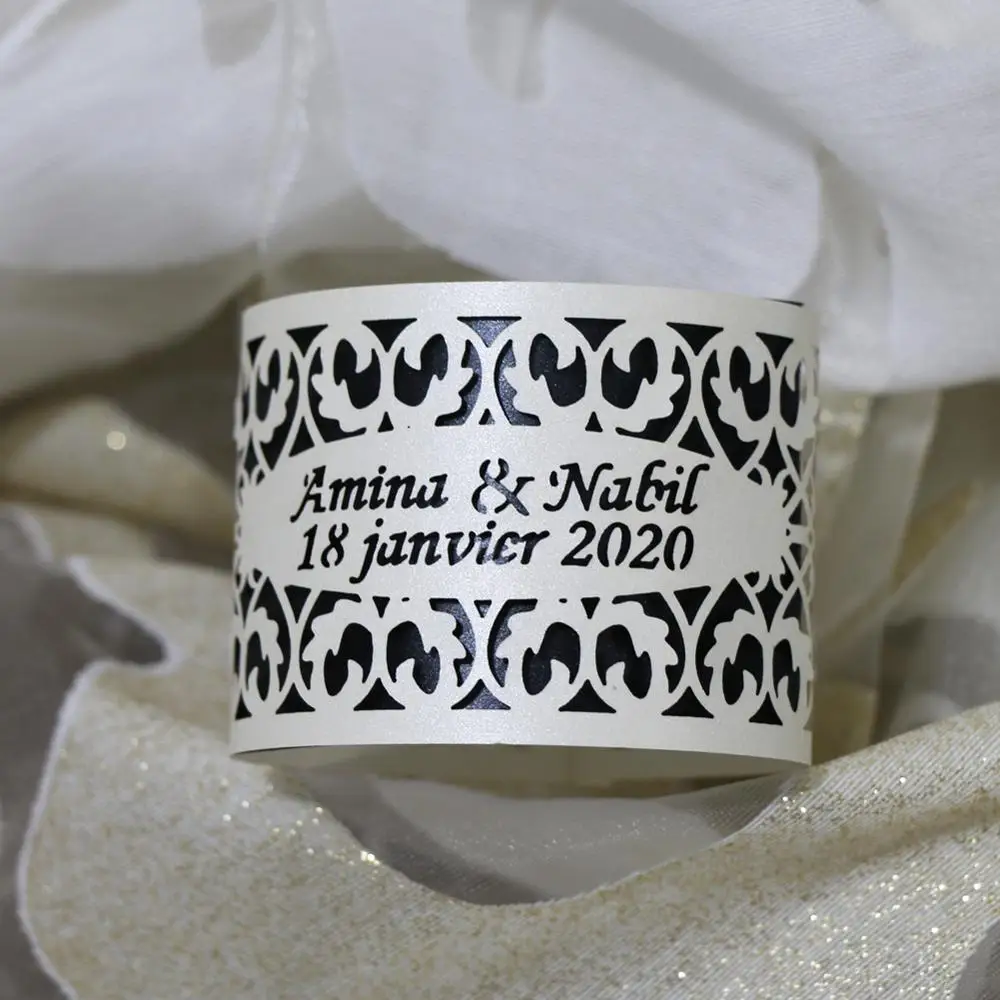 

100pcs/lot Wedding Customer Design Grand Events Napkin Ring Serviette Buckles Towel Buckles Birthday Party Formal Supplies