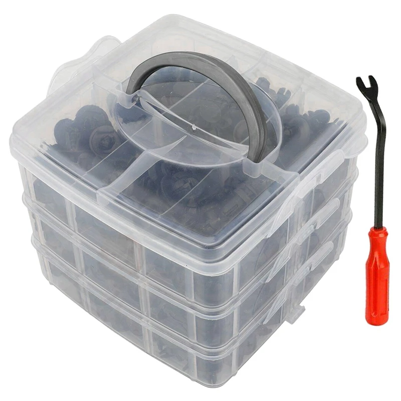 

620Pcs Auto Car Body Plastic Push Pin Rivet Fasteners For Auto Plastic Fastener Clips