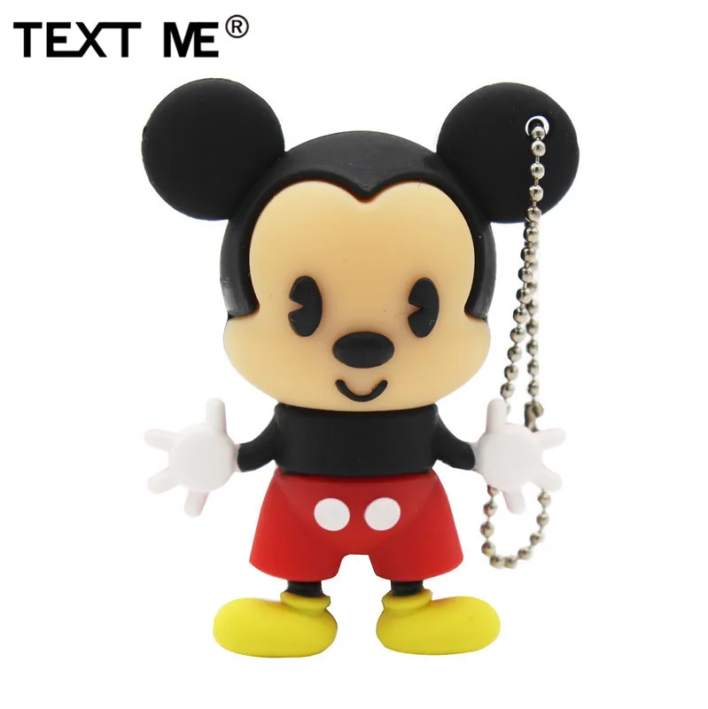 TEXT ME стиль милый Микки и собака usb флеш-накопитель usb 2,0 4 ГБ 8 ГБ 16 ГБ 32 ГБ 64 ГБ флешка, подарок