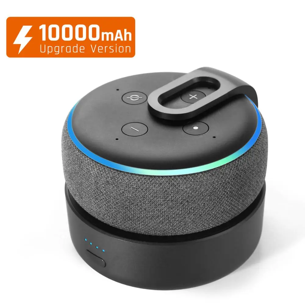 Аккумуляторная батарея GGMM D3 + для Amazon Alexa Echo Dot 3rd Gen Speaker Mount 10000mAh зарядное