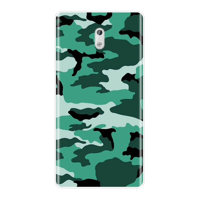 Чехол для Nokia 8 6 5 3 2 1 мягкая силиконовая камуфляжная Военная задняя крышка X6 7 Plus