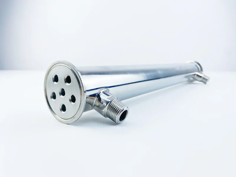 Бесплатная доставка 2 дюйма (51 мм) OD64 конденсатор из нержавеющей стали 450 мм 6 труб