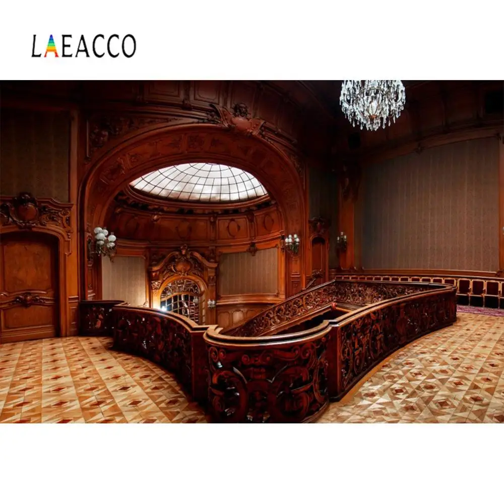 Laeacco винтажная гостиная купол дворец лестница интерьер фото фон фотография Фон
