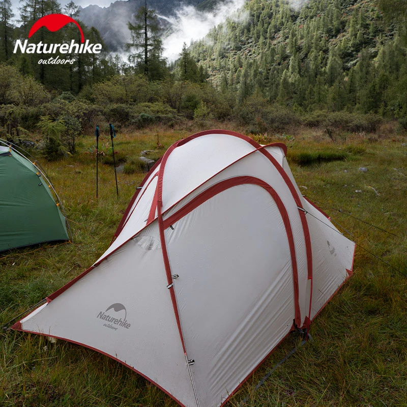 Палатка Naturehike Hiby туристическая Ультралегкая двухслойная Всесезонная семейная