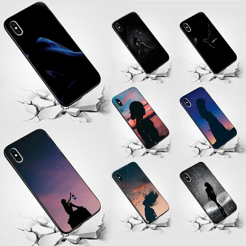 

Woman Silhouettes Phone Case for Huawei mate9 10 20X 30 40 pro PSmart2019