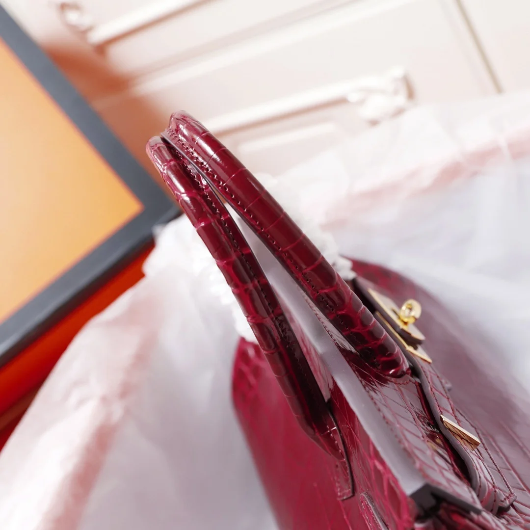 

Crocodile Pattern Tote Bag for Womens Classic 100% Cow Leather Golden Metal Hardware Female Shoulder Shopping Bags Handbag Purse