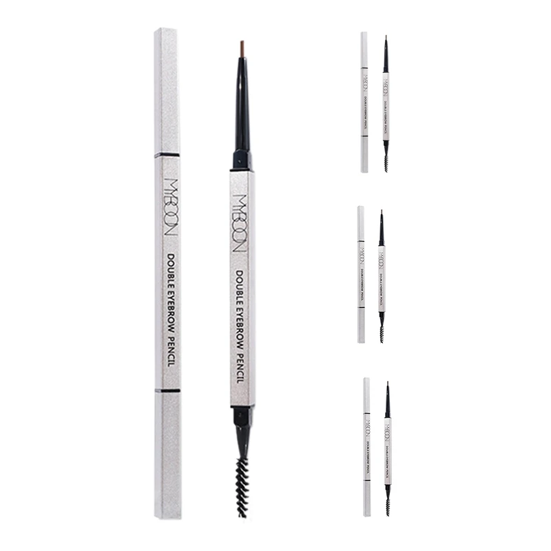 

MYBOON Anti-Smudge Double-Headed Eyebrow Pencil Thin Three-Dimensional Dual-Use Automatic Rotation Waterproof and Sweat