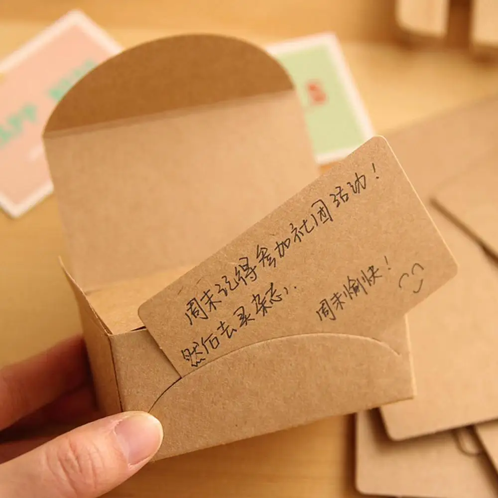 100 шт./компл. красочные сделай сам карточки для слов заметок Подарочные крафт