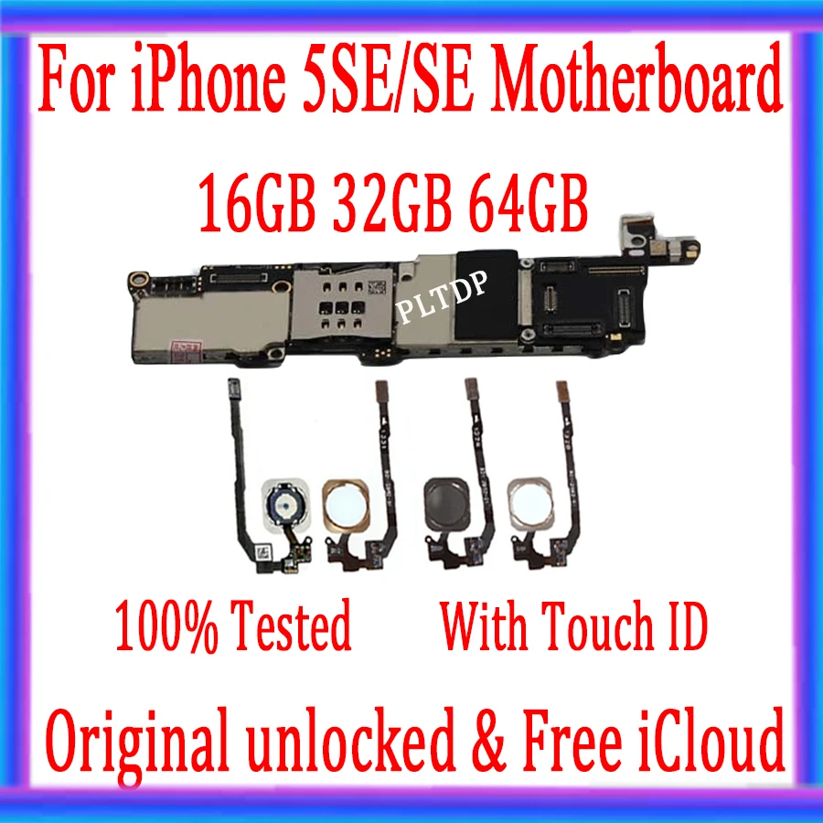 Новое поступление 100% оригинальная материнская плата для iPhone 5SE SE
