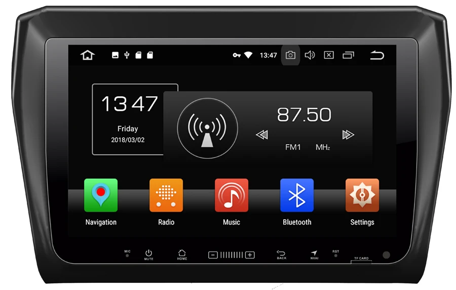 Автомобильный мультимедийный GPS навигатор PX6 Android 9 0 для SUZUKI SWIFT 2017 2018 DSP звуковая