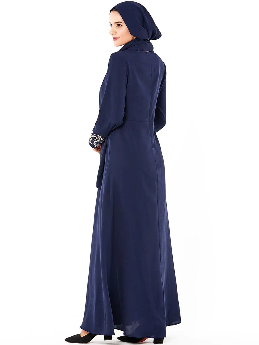 Дубай Кафтан платье мусульманские Вечерние abaya женские арабские кружева Patchwork Ain