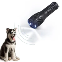 pet dog repeller handheld ultrasonic trainer with flashlight function multifunctional dog repellent device new arrival