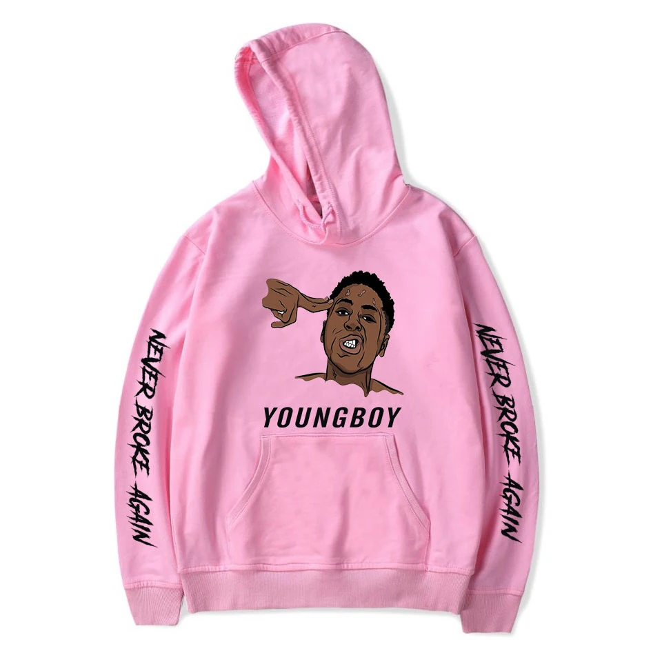 Рэпер YoungBoy ни разу не ломались снова Kentrell Дешон Gaulden печати с капюшоном для