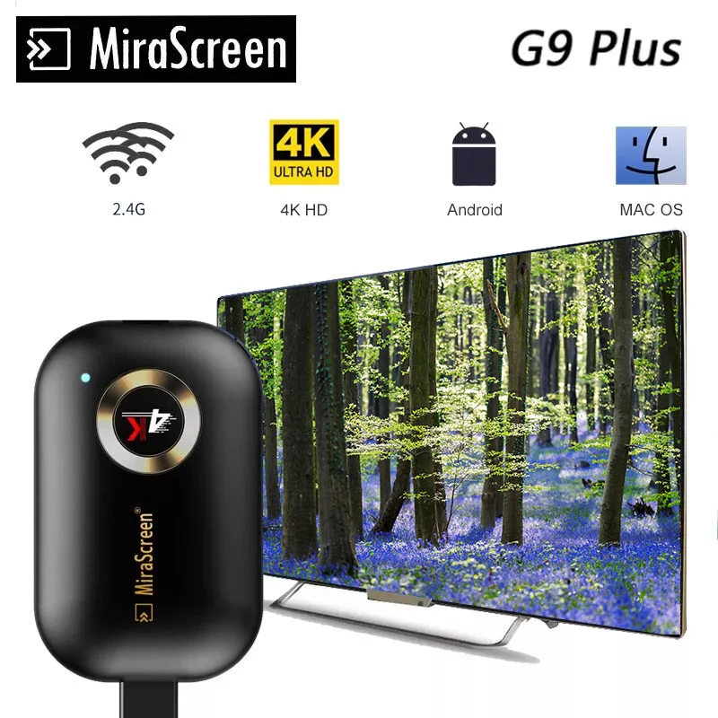 4K TV Stick 2.4G G9 Wireless DLNA AirPlay HDMI -compatible Wifi Display Mirror Screen Receiver Google home Netflix for Android |