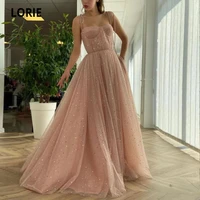 lorie fairy shiny prom dress 2021 pink a line arabic evening celebrity gown party dresses for women vestido de fiesta largo