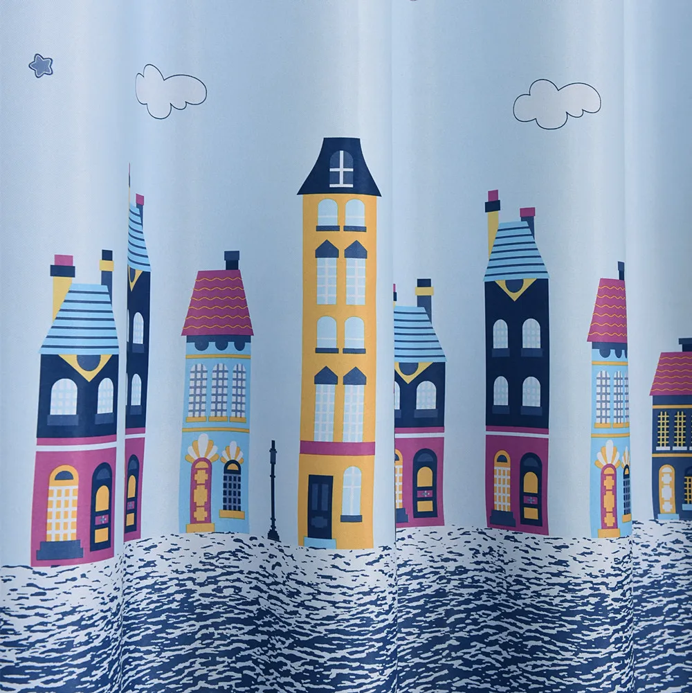 Детские занавески с мультяшным замком затемняющие шторы для детской спальни