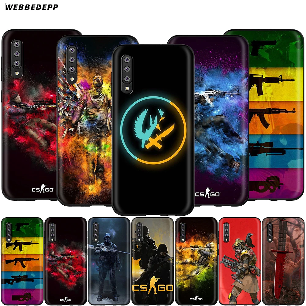Webbedepp CS GO чехол для Samsung Galaxy S7 S8 S9 S10 Plus Edge Note 10 8 9 A10 A20 A30 A40 A50 A60 A70|Бамперы| |