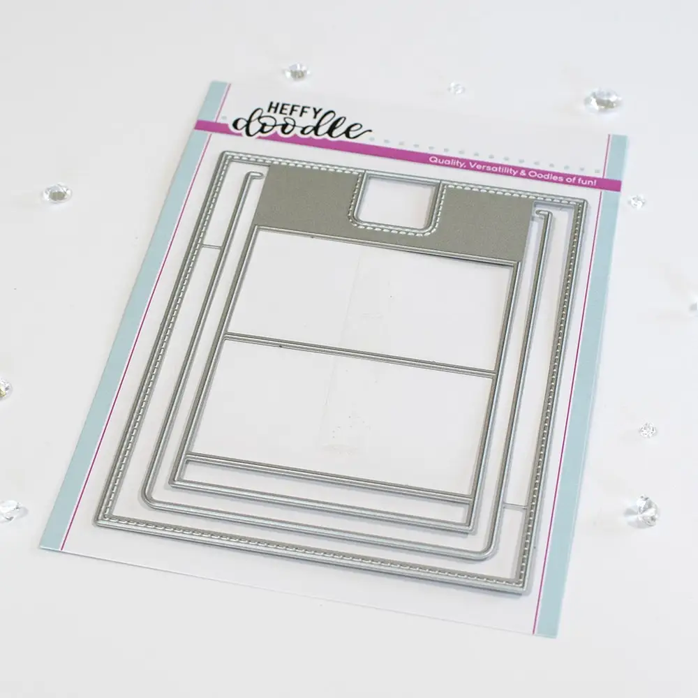 

Rectangle Slider Pop Up Cutting Dies and Stamps Scrapbook Dariy Decoration Stencil Embossing Template Diy Greeting Card Handmad