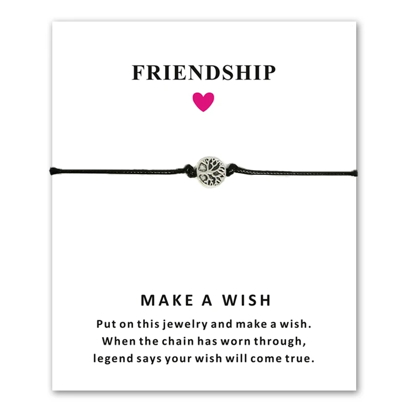

Life Tree Charm Bracelets for Women Men Children Lucky Red String Friendship Wish Bracelets Jewelry Gift Adjustable